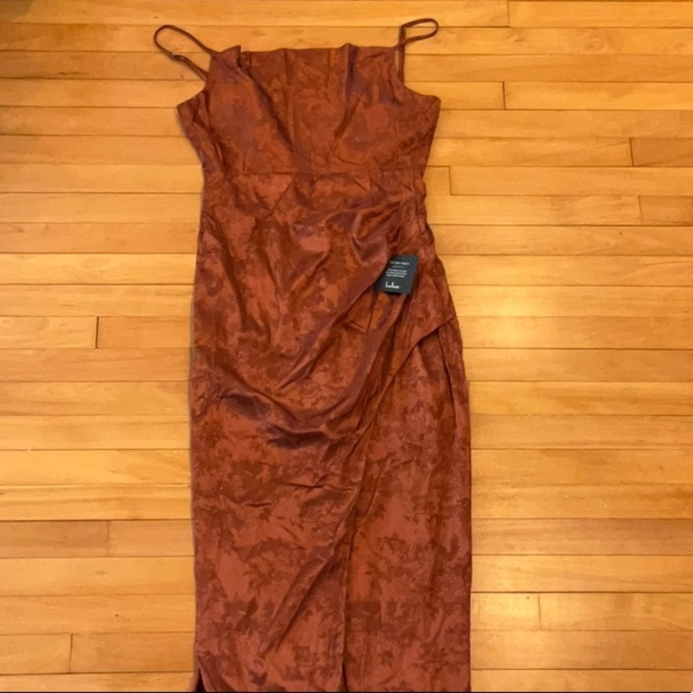Elegant Burnt Orange Dress